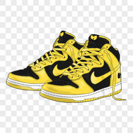 耐克球鞋卡通手绘PNG图片的魅力